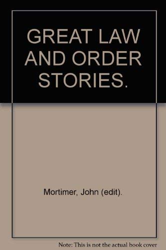 Stock image for GREAT LAW & ORDER STORIES for sale by H. W. Gumaer, Bookseller