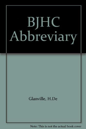 Imagen de archivo de BJHC Abbreviary a la venta por RIVERLEE BOOKS