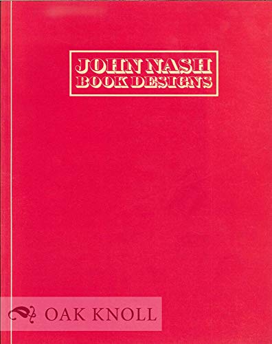 Imagen de archivo de John Nash: Book designs a la venta por WorldofBooks