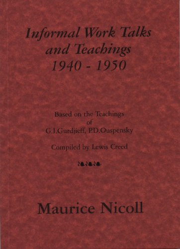 Informal Works, Talks and Teachings (9780948333514) by Nicoll, Maurice