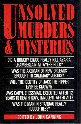 Imagen de archivo de Unsolved Murders and Mysteries a la venta por WorldofBooks