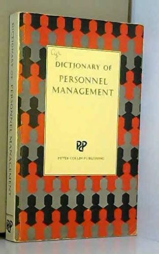 9780948549069: Dictionary of Personnel Management
