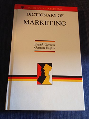 Beispielbild fr Dictionary of Marketing: English-German (Bilingual Specialist Dictionaries) zum Verkauf von NEPO UG