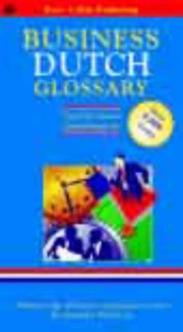 Imagen de archivo de English-Dutch, Dutch-English (Bilingual Business Glossary S.) a la venta por WorldofBooks