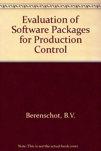 Beispielbild fr Evaluation of Software Packages for Production Control zum Verkauf von Bookmonger.Ltd