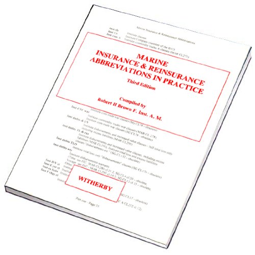 Marine Insurance and Reinsurance Abbreviations in Practice (9780948691638) by Robert H. Broown