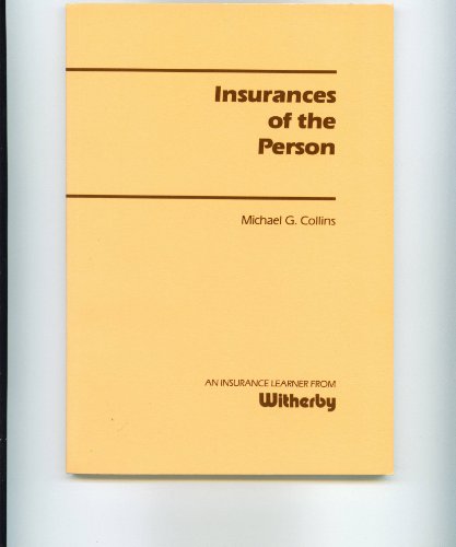 9780948691874: Insurances of the Person