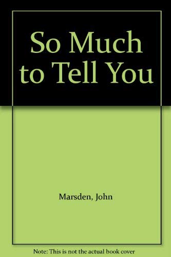 Stock image for So Much to Tell You for sale by Book Realm