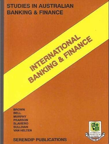 Imagen de archivo de International Banking & Finance a la venta por Books@Ruawai