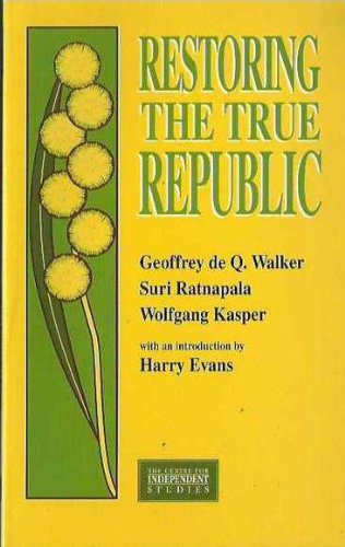 Stock image for Restoring the True Republic for sale by Books@Ruawai
