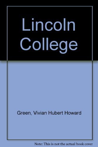 Imagen de archivo de Lincoln College a la venta por JR Books