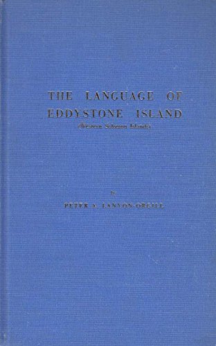 Imagen de archivo de The Language of Eddystone Island (Western Solomon Islands) a la venta por Book House in Dinkytown, IOBA