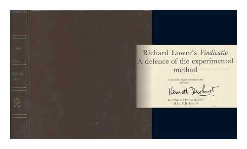 Beispielbild fr Richard Lower's Vindication: A Defence of the Experimental Method zum Verkauf von Books From California