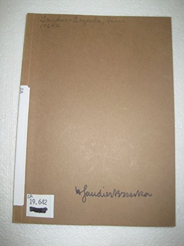 Sixty drawings by Henri Gaudier-Brzeska, 1891-1915: [catalogue of an exhibition held at the] Mercury Gallery, 26 Cork St., London, W.1., October 15-November 15 1975 (9780950191911) by Gaudier-Brzeska, Henri