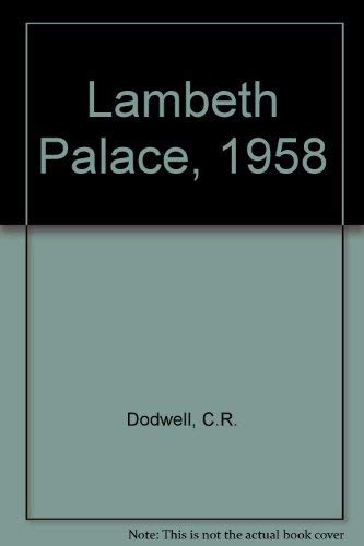 Imagen de archivo de Lambeth Palace, 1958 a la venta por Irish Booksellers