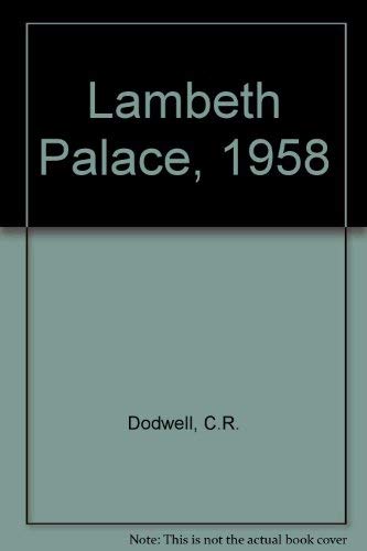 Stock image for Lambeth Palace, 1958 for sale by Irish Booksellers