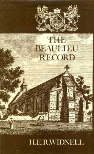 Beispielbild fr Beaulieu Record zum Verkauf von WorldofBooks