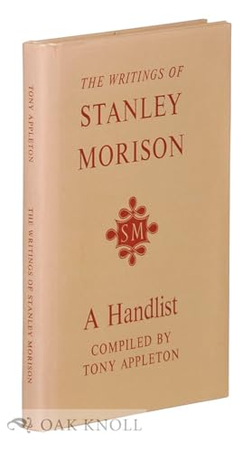 9780950291642: Writings of Stanley Morison: A Handlist