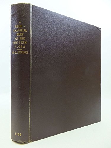 9780950370309: Bibliographical Index of British Flora