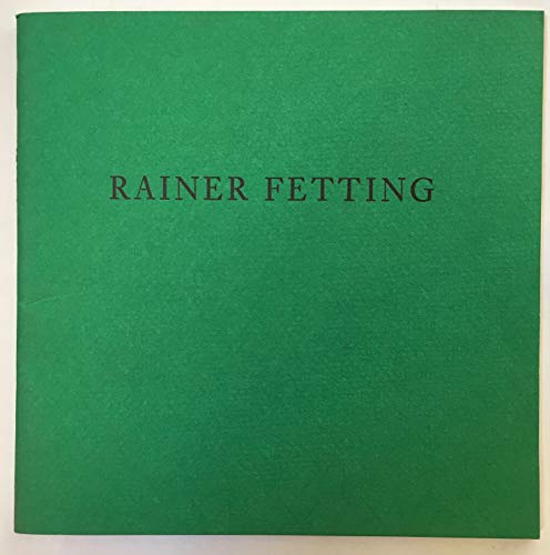 Stock image for Rainer Fetting for sale by ANARTIST