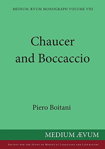 Stock image for Chaucer and Boccaccio (Medium Aevum monographs) for sale by Ystwyth Books