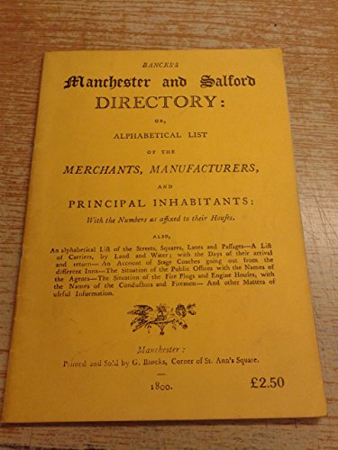 Bancks' Manchester and Salford Directory, 1800