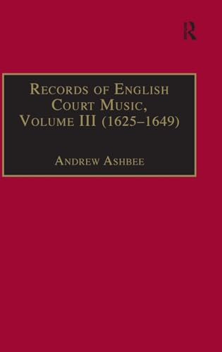 Beispielbild fr Records of English Court Music: (1625 1649) (Volume 3) zum Verkauf von Anybook.com