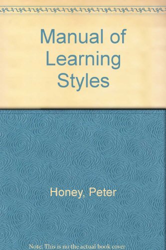 9780950844428: Manual of Learning Styles