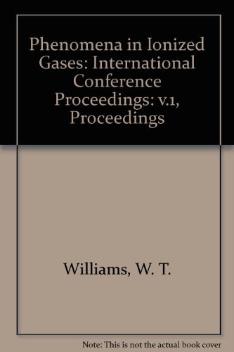 9780951184806: Phenomena in Ionized Gases: International Conference Proceedings: v.1, Proceedings