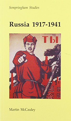 Beispielbild fr Russia 1917-1941 (Sempringham Studies S.) zum Verkauf von WorldofBooks