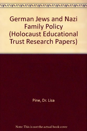9780951616680: German Jews and Nazi Family Policy (Holocaust Educational Trust Research Papers)