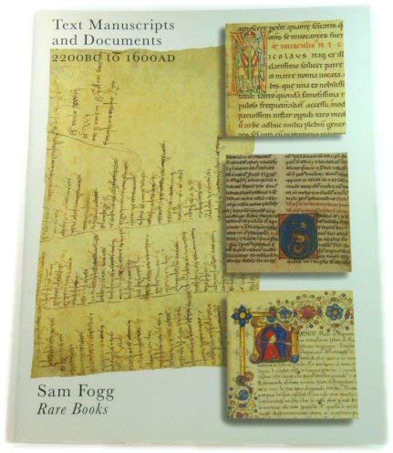 9780951754528: Text Manuscripts and Documents: 2200BC to 1600AD: Catalogue 16