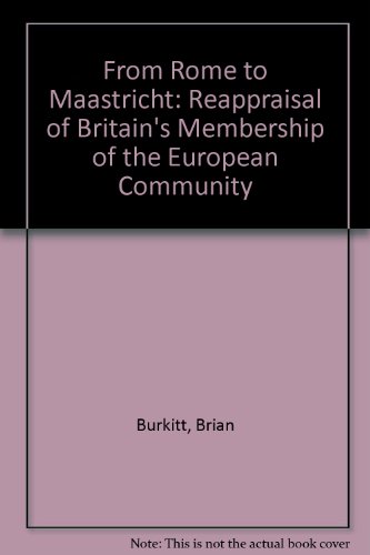Stock image for From Rome to Maastricht for sale by Mispah books