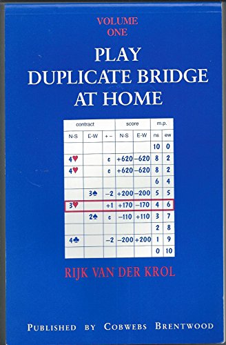 Beispielbild fr Play Duplicate Bridge at Home: v. 1 zum Verkauf von WorldofBooks