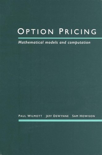 Beispielbild fr Option Pricing: Mathematical Models and Computation zum Verkauf von Reuseabook