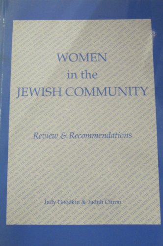 Imagen de archivo de Women in the Jewish Community a la venta por Clevedon Community Bookshop Co-operative