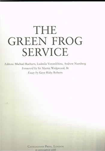 Imagen de archivo de The Green Frog Service. a la venta por Bokel - Antik