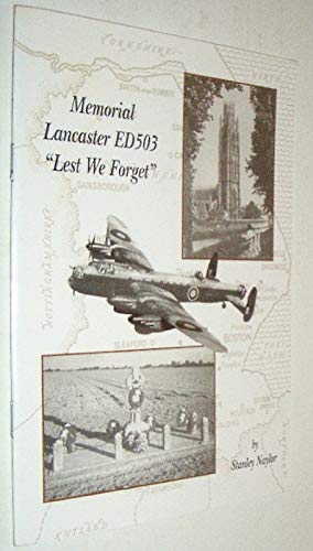 Imagen de archivo de Memorial Lancaster ED503 Lest We Forget a la venta por Goldstone Books