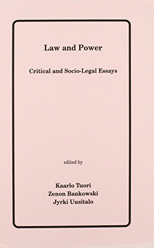 Stock image for Law and power: Critical and socio-legal essays (Legal semiotics monographs) for sale by dsmbooks