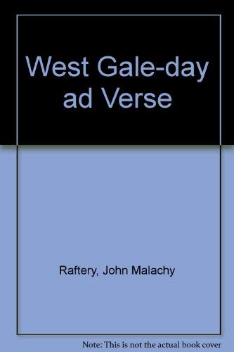 Beispielbild fr West Gale-Day Ad Verse: Modern Anglo-European Verse of West Ireland zum Verkauf von Kennys Bookstore