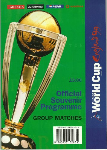 Stock image for Cricket World Cup, 1999: Official Souvenir Programme (Group Matches) for sale by WorldofBooks