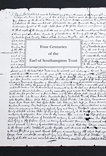 Four Centuries of the Earl of Southampton Trust (9780953190409) by David G. Smith