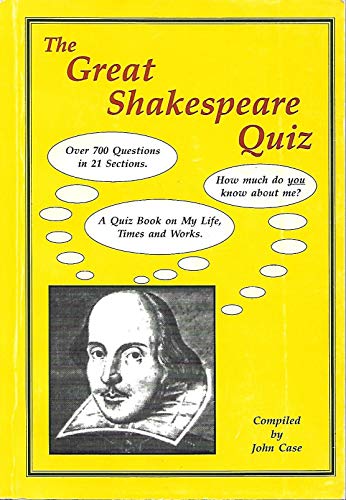 Stock image for The Great Shakespeare Quiz for sale by Bookfeathers, LLC