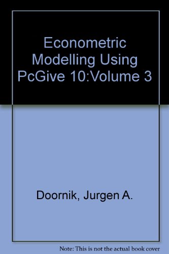 Stock image for Econometric Modelling Using PCGive : Volume III for sale by Plum Books