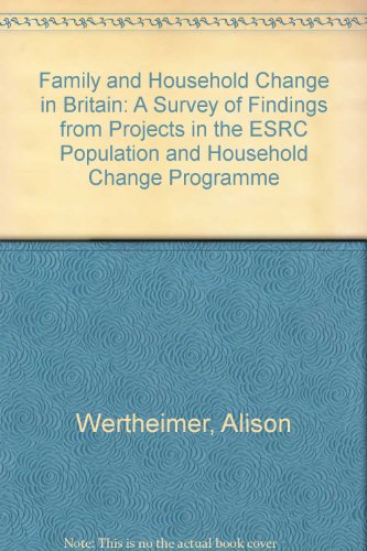 Family and Household Change in Britain (9780953544349) by Alison Wertheimer