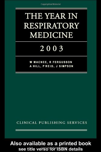 Imagen de archivo de The Year in Respiratory Medicine 2003 a la venta por WorldofBooks