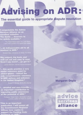 Advising on ADR: The Essential Guide to Appropriate Dispute Resolution (9780953743919) by Doyle, Margaret