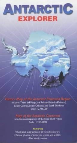Beispielbild fr Antarctic Explorer: Visitor's Map of the Antarctic Peninsula Region and Map of the Antarctic Continent (Ocean Explorer Maps) zum Verkauf von WorldofBooks