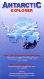 Stock image for Antarctic Explorer: Visitor's Map of the Antarctic Peninsula Region and Map of the Antarctic Continent (Ocean Explorer Maps) for sale by WorldofBooks