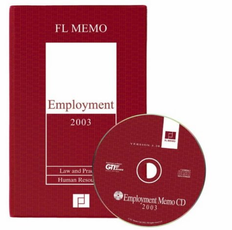 Imagen de archivo de Employment 2003: Law and Practice, Human Resources (Employment: Law and Practice, Human Resources) a la venta por AwesomeBooks